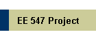 EE 547 Project